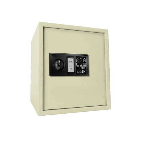 X-Large 52L Home Digital Safe - 3-8 Digit Keypad, 2 Backup Keys, 16mm Bolts, Floor/Wall Fixing