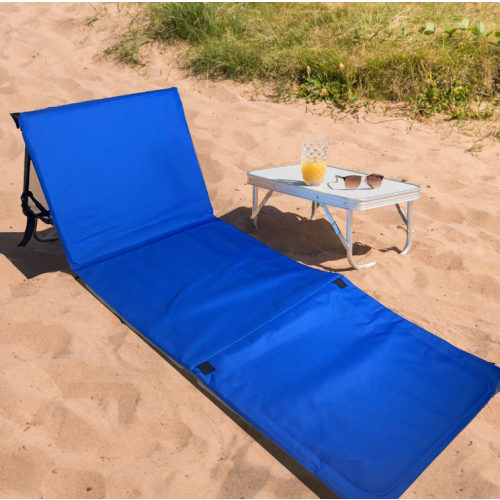 Folding Sun Lounger Beach Bed Comfortable Adjustable Garden Bed Picnic Camping 1