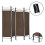 (Cream) Folding Room Divider Paravent Wall Partition Privacy Screen Separator 4