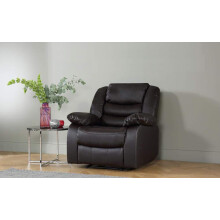 (1 Seat Chair) Brown Recliner Sofa Leather bonded Reclining Lazyboy Sofa Suite Sofas Chair 3 2 or 1