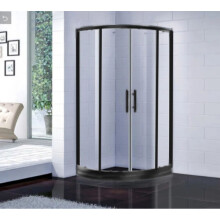 (800mm Quadrant Black) Quadrant Shower Enclosure 700 800 900 Black or Chrome Walk In Corner Cubicle
