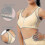(L, WHITE) Post Surgical Bra Front Closure Post Surgery Compression Bras 3