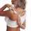 (L, WHITE) Post Surgical Bra Front Closure Post Surgery Compression Bras 4