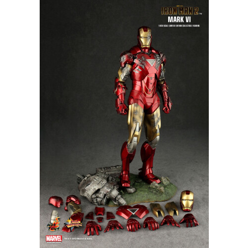 Hot Toys Figur Hot Toys MMS132 - Marvel Comics - Iron Man 2 - Iron Man Mark 6 1