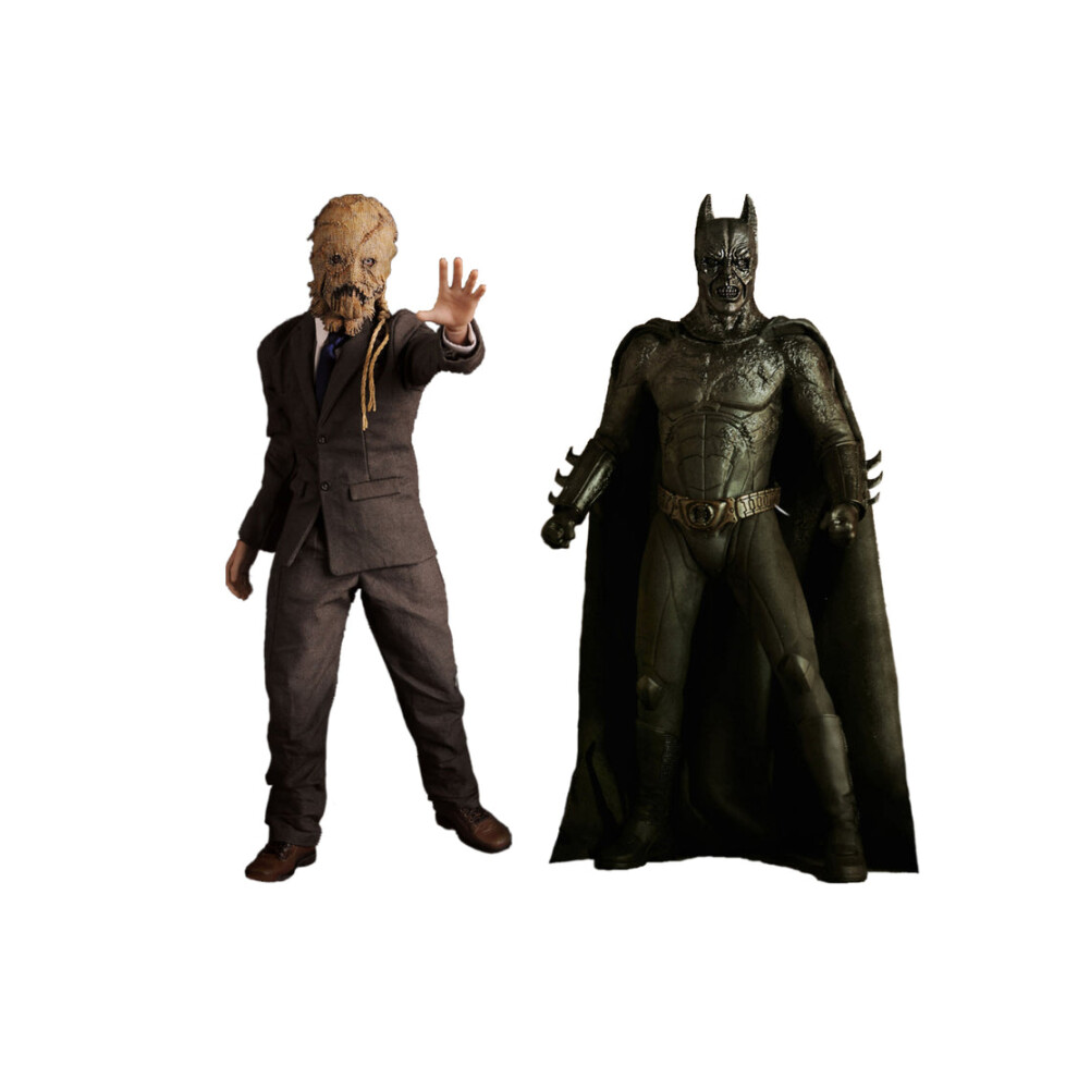 Hot Toys Figure Mms140 - Dc Comics - Batman Begins - Batman Demon & Scarecrow