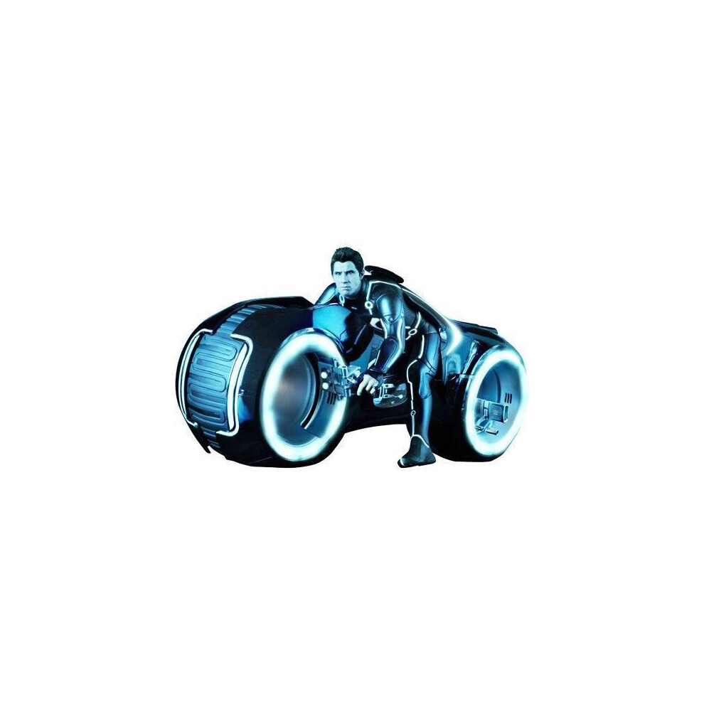 Hot Toys Figure Mms142 - Tron : Legacy - Sam Flynn With Light Cycle