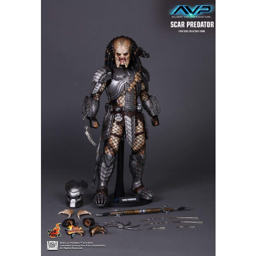 Hot Toys Figur Hot Toys MMS190 - Alien VS. Predator - Scar Predator 1