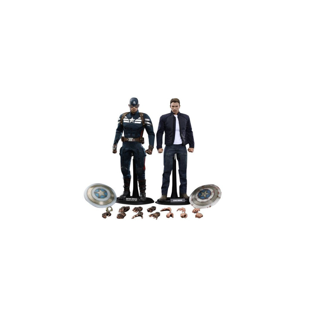 Figurka Hot Toys MMS243 - Marvel Comics - Captain America : The Winter Soldier - Captain America & Steve Rogers-image