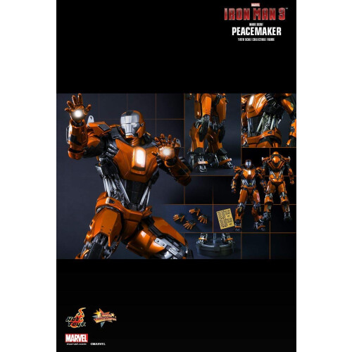 Hot Toys Figur Hot Toys MMS258 - Marvel Comics - Iron Man 3 - Iron Man Peacemaker Mark 36 1