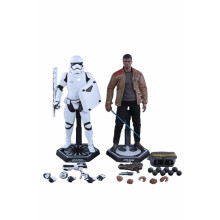 Figurine Hot Toys MMS346 - Star Wars : The Force Awakens - Finn And First Order Riot Control Stormtrooper