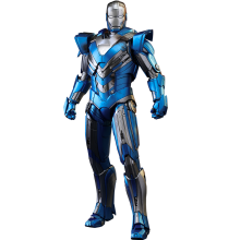 Figurine Hot Toys MMS391 - Marvel Comics - Iron Man 3 - Iron Man Blue Steel Mark 30