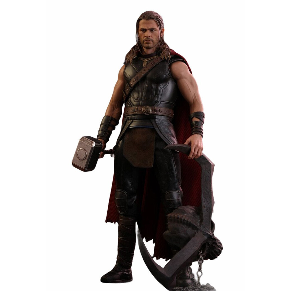 Hot Toys Figure Mms416 - Marvel Comics - Thor 3 : Ragnarok - Roadworn Thor