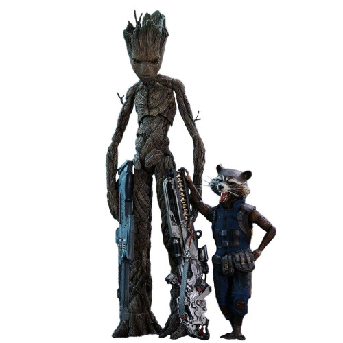 Hot Toys Figur Hot Toys MMS476 - Marvel Comics - Avengers 3 : Infinity War - Groot & Rocket Deluxe Version