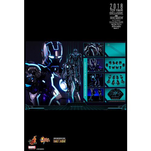 Hot Toys Figur Hot Toys MMS485D24 - Marvel Comics - Iron Man 2 - Neon Tech Iron Man Mark IV 1