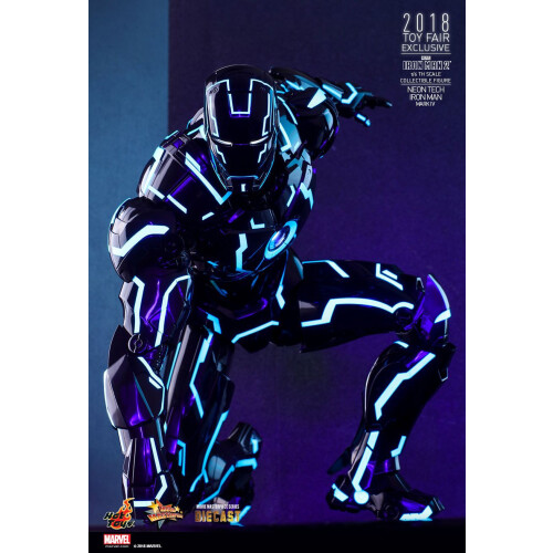 Hot Toys Figur Hot Toys MMS485D24 - Marvel Comics - Iron Man 2 - Neon Tech Iron Man Mark IV 2