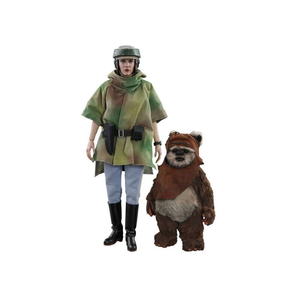 Hot Toys Official Star Wars Princess Leia And Wicket 1:6 Scale Figure