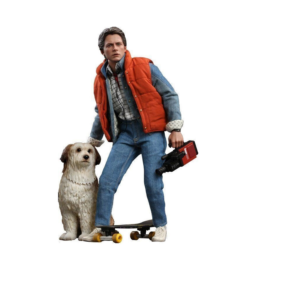 Hot Toys Figure Mms573 - Back To The Future - Marty Mcfly & Einstein