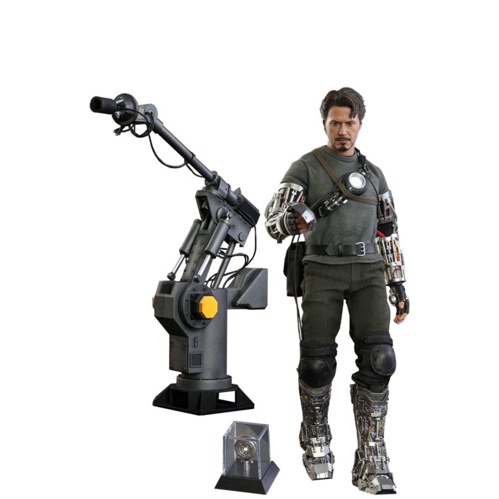 Hot Toys Figure Mms582 - Marvel Comics - Iron Man - Tony Stark Mech Test Deluxe Version