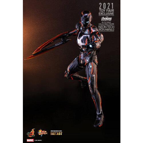 Hot Toys Figur Hot Toys MMS597D39 - Marvel Comics - Avengers : Infinity War - Neon Tech Iron Man 4.0 2