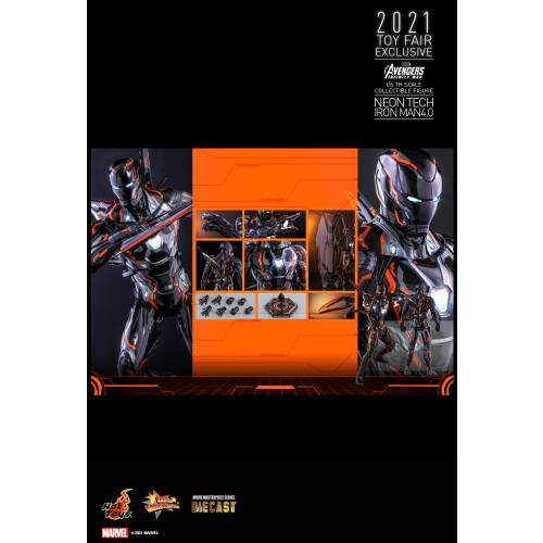 Hot Toys Figur Hot Toys MMS597D39 - Marvel Comics - Avengers : Infinity War - Neon Tech Iron Man 4.0 1