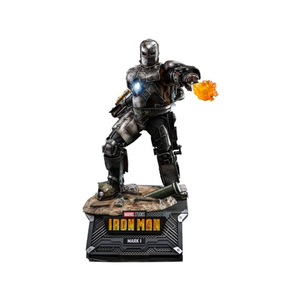 Hot Toys Figure Mms605d - Marvel Comics - Iron Man - Iron Man Mark I Deluxe Version