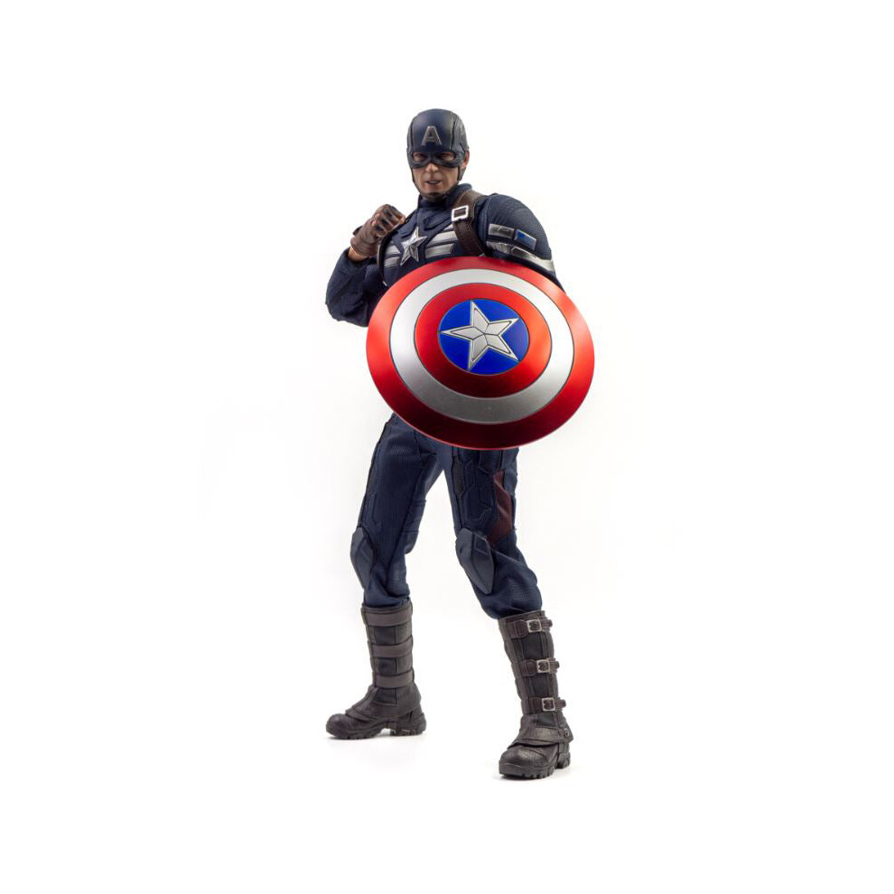 Hot Toys Figure Mms607 - Marvel Comics - Avengers : Endgame - Captain America Stealth Suit Version Black