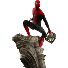 Figurine Hot Toys MMS625 - Marvel Comics - Spider Man : No Way Home - Spider Man Battling Version