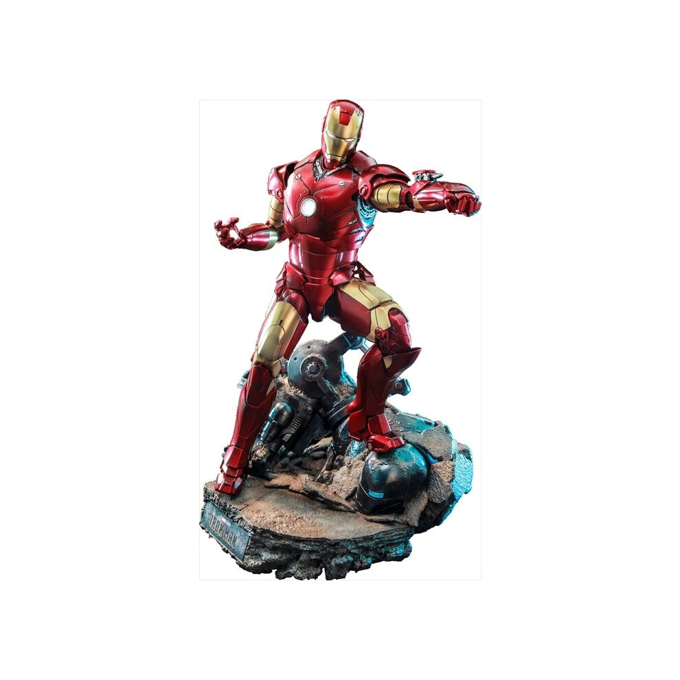 Hot Toys Figure Mms664d48 - Marvel Comics - Iron Man - Iron Man Mark Iii 2.0 Deluxe Version
