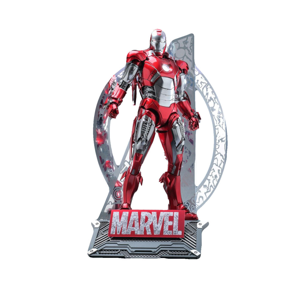 Hot Toys Mms696d54 - Marvel Comics - Disney 100 - Iron Man Mark Vii