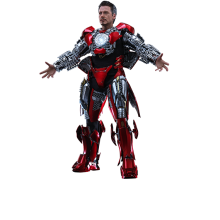Figur Hot Toys MMS718B - Marvel Comics - Iron Man - Tony Stark Mark 7 Suit Up Version & Bonus Accessory