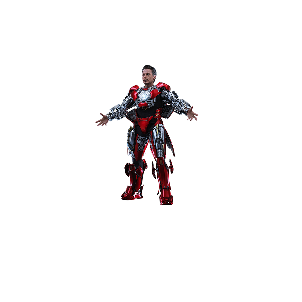 Hot Toys Figure Mms718b - Marvel Comics - Iron Man - Tony Stark Mark 7 Suit Up Version & Bonus Accessory