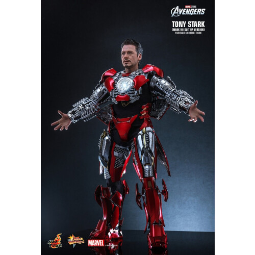Hot Toys ειδώλιο Hot Toys MMS718 - Marvel Comics - Iron Man - Tony Stark Mark 7 Suit Up Version 2
