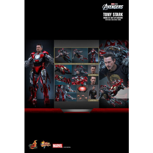 Hot Toys ειδώλιο Hot Toys MMS718 - Marvel Comics - Iron Man - Tony Stark Mark 7 Suit Up Version 1