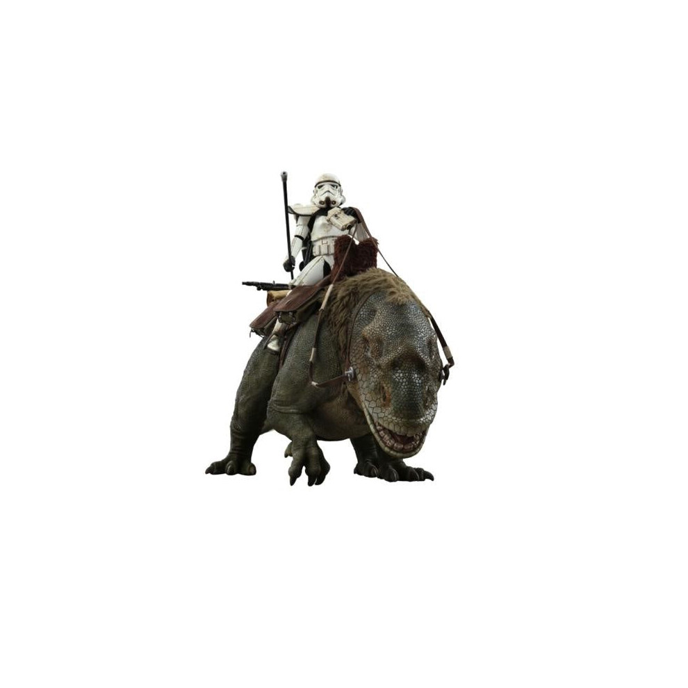Hot Toys Figure Mms722 - Star Wars Iv : A New Hope - Sandtrooper Sergeant & Dewback
