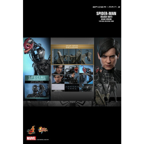 Hot Toys Figur Hot Toys MMS728B - Marvel Comics - Spider Man 3 - Spider Man Black Suit Deluxe Version 1