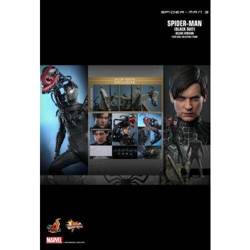 Hot Toys ειδώλιο Hot Toys MMS728 - Marvel Comics - Spider Man 3 - Spider Man Black Suit Standard Version 1