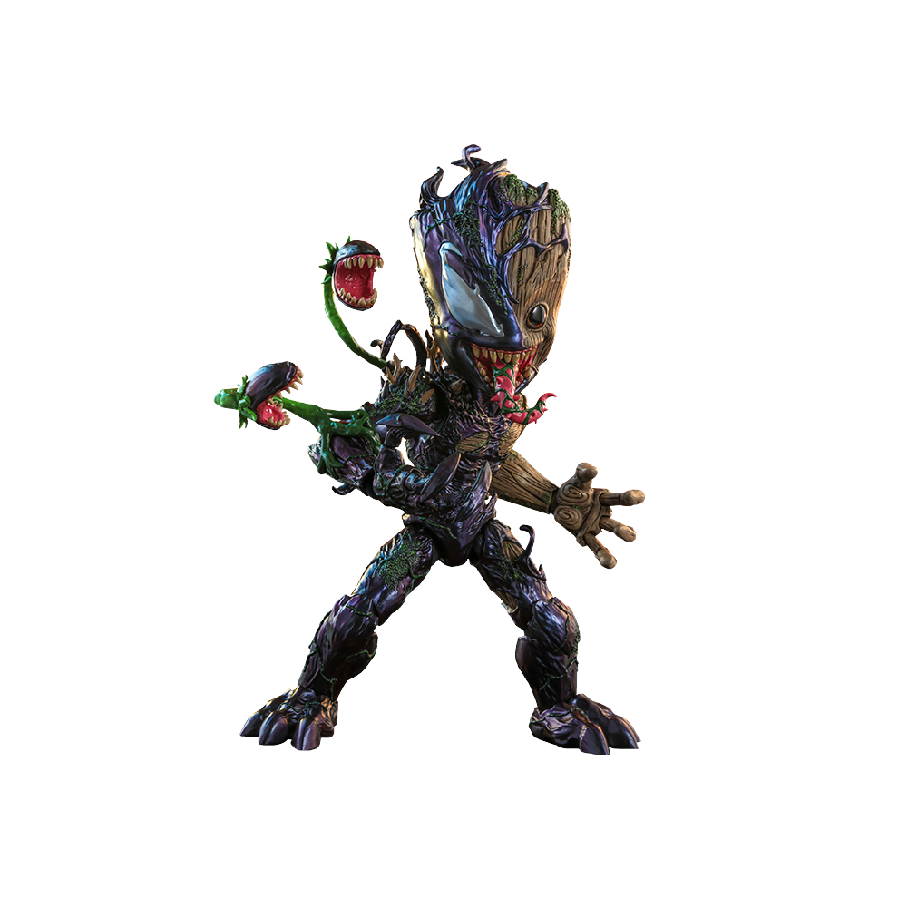 Hot Toys Figure Tms027 - Marvel Comics - Marvel's Spider-Man : Maximum Venom - Venomized Groot