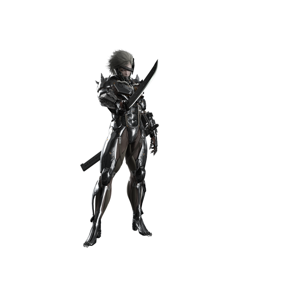Hot Toys Figure Vgm17 - Metal Gear Rising : Revengeance - Raiden Deluxe Version