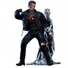 Figure Hot Toys DX13 - Terminator 2 : Judgment Day - T800 Battle Damaged Version Deluxe Version