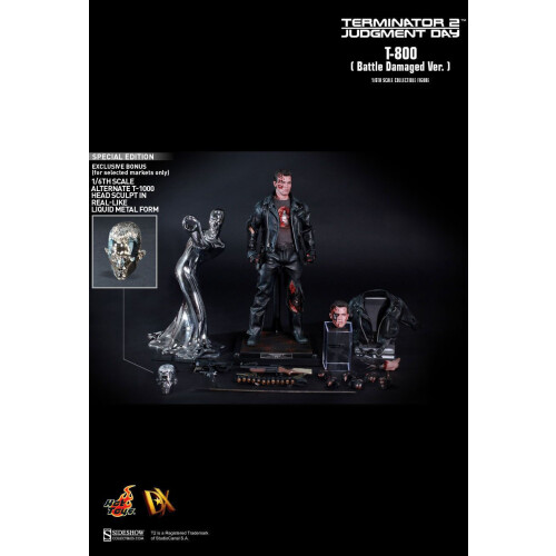 Hot Toys ειδώλιο Hot Toys DX13 - Terminator 2 : Judgment Day - T800 Battle Damaged Version Deluxe Version 1