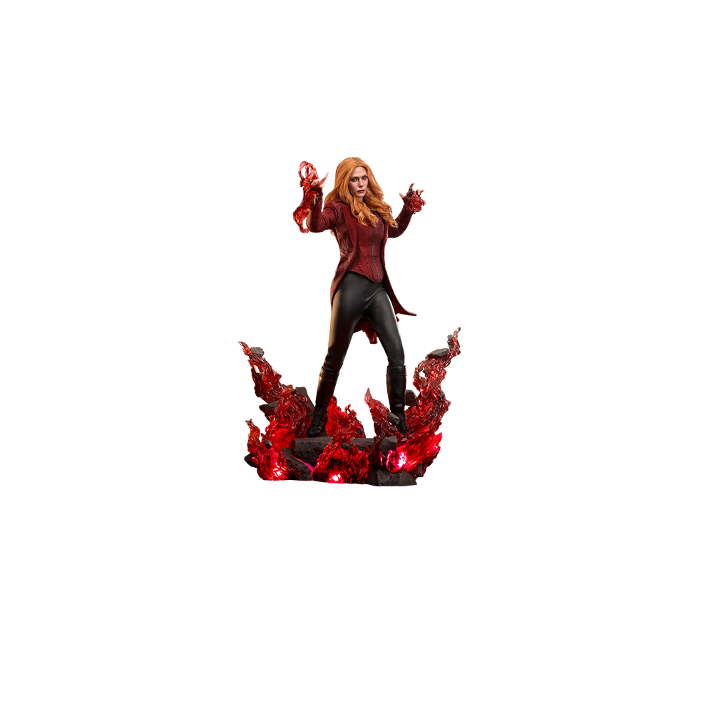 Hot Toys Figura Dx36 - Marvel Comics - Avengers : Endgame - Scarlet Witch Deluxe Version Red