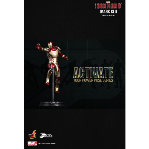 Hot Toys ειδώλιο Hot Toys PPS001 - Marvel Comics - Iron Man 3 - Power Pose Iron Man Mark 42 2