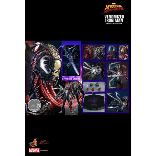 Hot Toys ειδώλιο Hot Toys AC04 - Marvel Comics - Marvel's Spider-Man : Maximum Venom -Venomized Iron Man Deluxe Version 1
