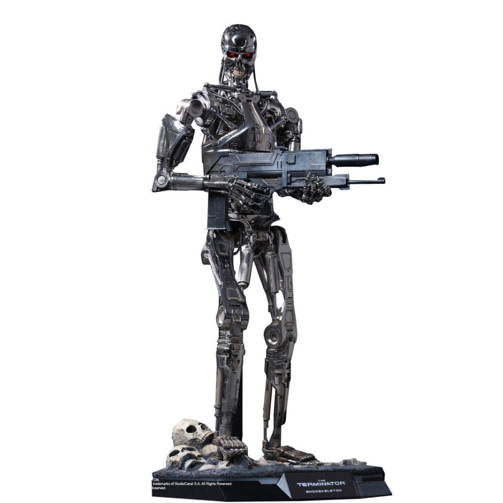 Hot Toys Figure Qs002 - The Terminator - Endoskeleton Standard Edition