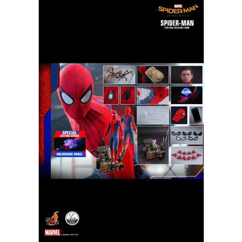 Hot Toys Figur Hot Toys QS014B - Marvel Comics - Spider-Man : Homecoming - Spider-Man Deluxe Version 1