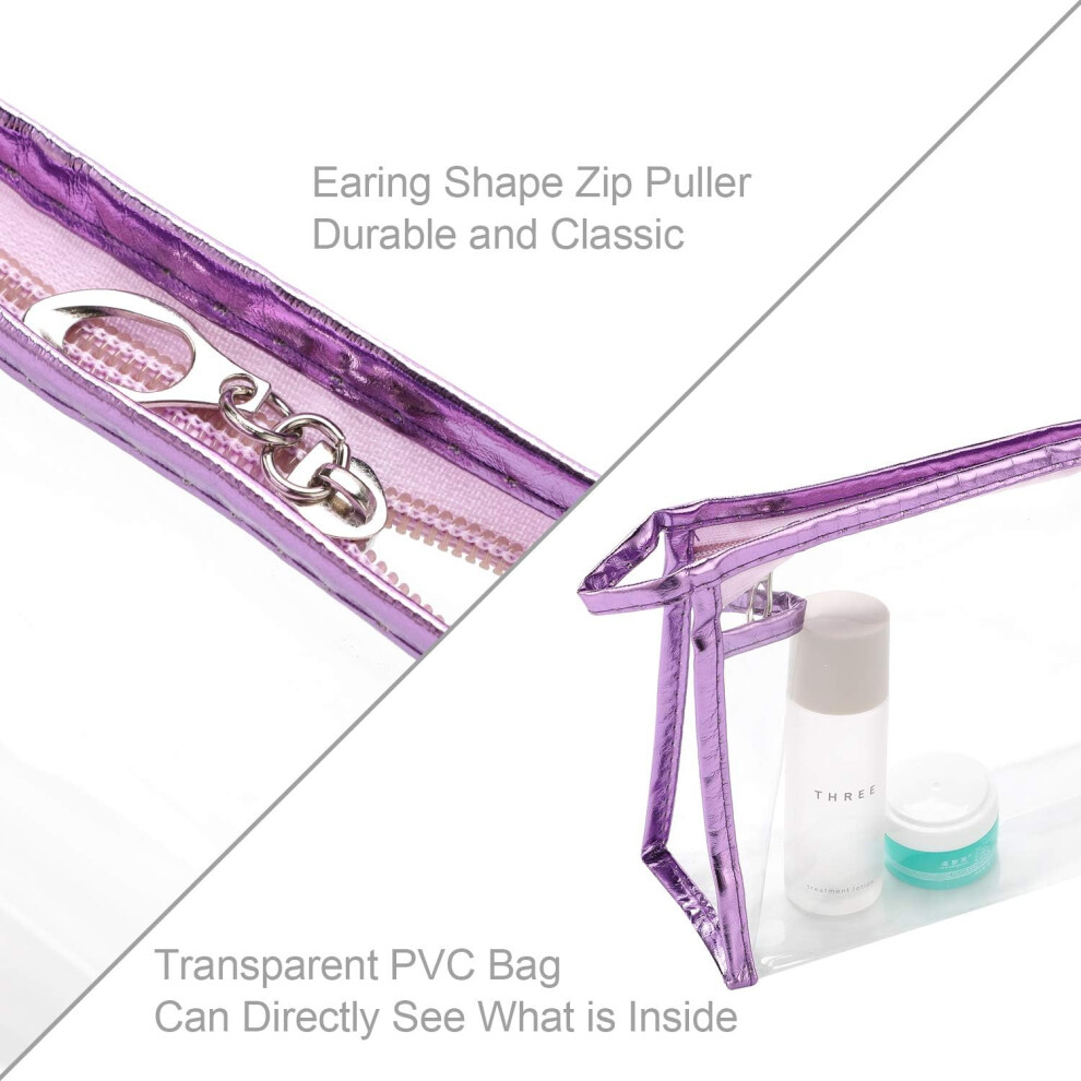 5-packs-transparent-waterproof-cosmetic-bag-with-zipper--portable-pvc-clear-cosmetic-makeup-bag-pouch-for-vacation--travel--bathroom