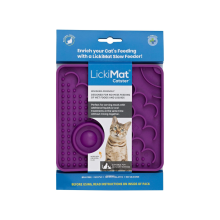 LickiMat Catster Cat Boredom Buster Fun Alternative Feed Bowl Purple