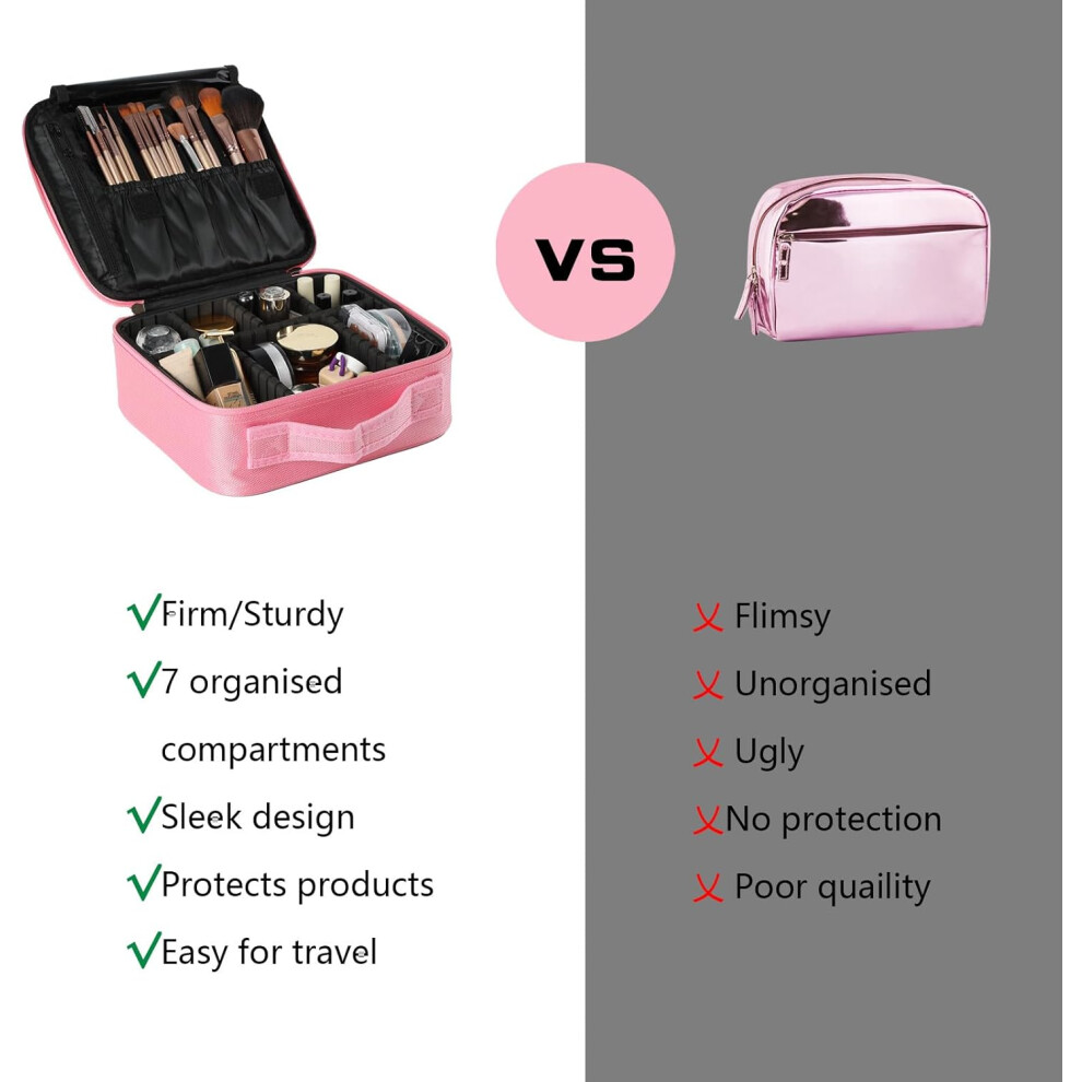 regular-pink--makeup-bag-for-women---vanity-case-perfect-for-travel-with-make-up-organiser-storage-and-individual-compartments