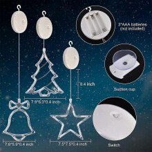 Christmas Ornaments Christmas Window Lights Decorations Led Christmas Decorative Lights