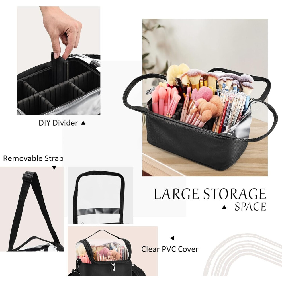 clear--makeup-brushes-bag-cosmetic-tools-holder-case-beauty-box-hairdressing-tools-organiser-box-with-strap-and-removable-dividers--clear